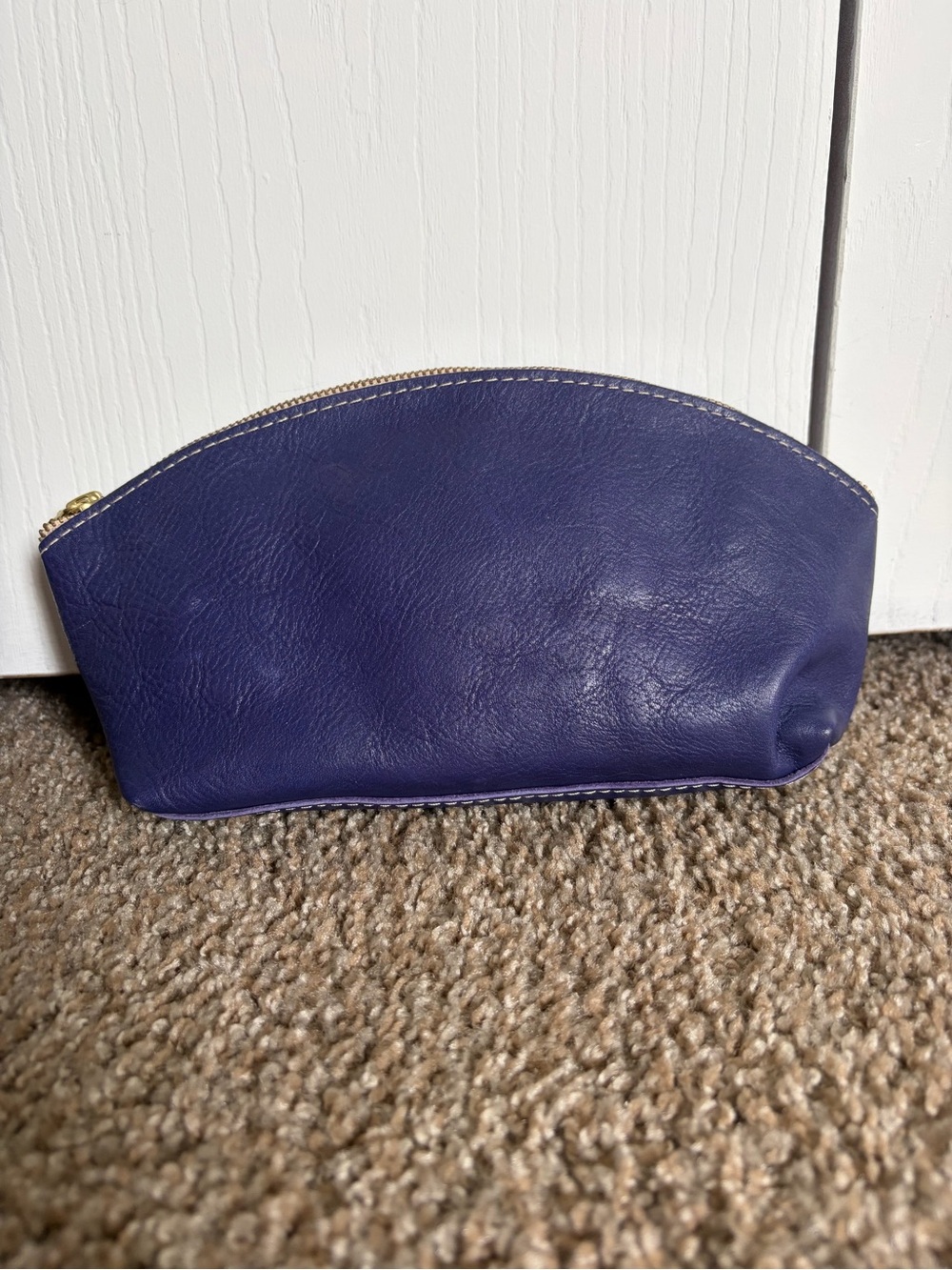 Portland Leather Goods Eclipse Makeup Bag Large in Violet 🪻 RARE COLOR